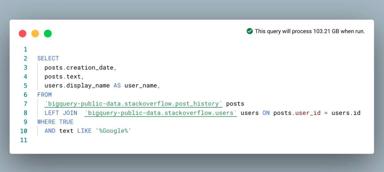 Сэмплирование в BigQuery
